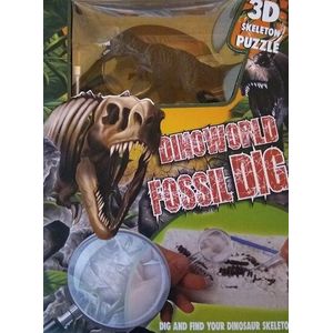 DinoWorld Fossiel Hakken Puzzel met Dino (1 Stuk) Assorti