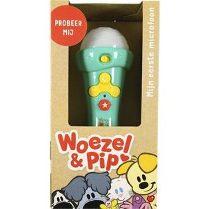 Woezel & Pip Microfoon -  24cm - Blauw/Roze