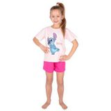 38077 Disney Stitch Shortama Meisjes Maat 98-104 Roze
