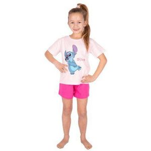 38077 Disney Stitch Shortama Meisjes Maat 98-104 Roze