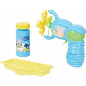 52922 Bellenblaaspistool  Peppa Pig Blauw / Geel  Bubble Flurry