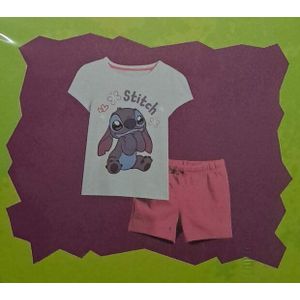 58949 Disney Stitch Shortama Meisjes Maat 110-116