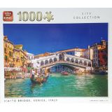 57059 KING Puzzel Rialto Bridge, Venetië, Italië 1000 Stukjes