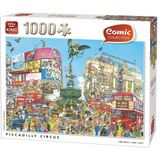 King Legpuzzel Piccadilly Circus (1000 Stukjes, Comic Collection)