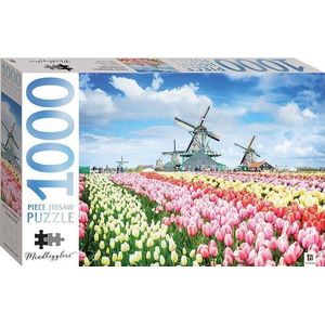 Hollandse Molens en Tulpen - Hinkler Mindbogglers Puzzel - 1000 Stukjes
