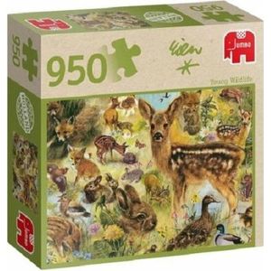 81728 Jumbo Puzzel Premium Collection Rien Poortvliet Young Wildlife 950 stukjes