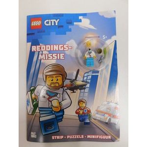 06685 LEGO City Boek Reddingsmissie avonturen spelletjes met minifiguur 5+