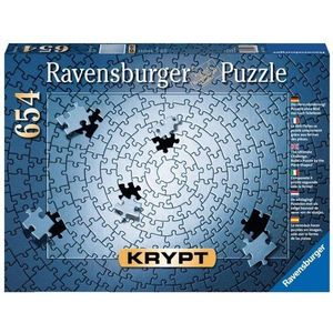 Krypt Zilver Puzzel (654 Stukjes) - De ultieme uitdaging zonder afbeelding