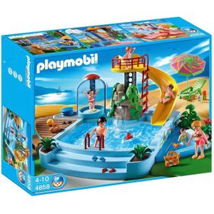 Playmobil - Openluchtwaterbad - Bouwstenen - Inclusief Accessoires - 133 Onderdelen