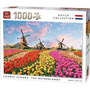 05722 King Puzzel Zaanse Schans Nederland 1000 stukjes