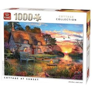 King Collection - Cottage at Sunset - Puzzel