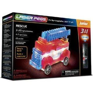 31012 Laser Pegs Junior 3-in-1 Reddingvoertuigen