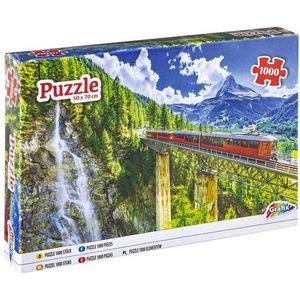61061 Grafix Puzzel Trein In De Bergen 1000 Stukjes