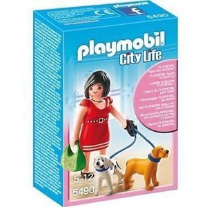 5490 PLAYMOBIL City Life Vrouw met puppy's