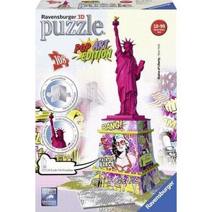 125975 Ravensburger 3D Puzzel Statue of Liberty Pop Art 108 Stukjes