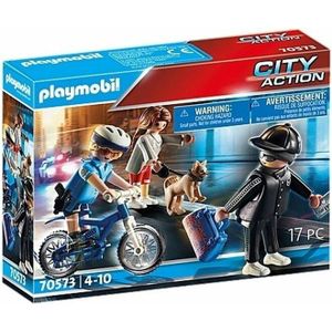 70573 PLAYMOBIL City Action Politiefiets: achtervolging van de zakkenroller