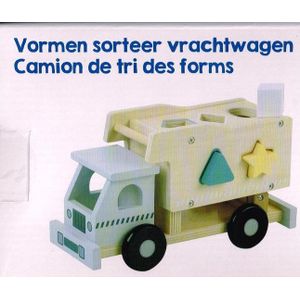 43046 Playing Kids Houten Vrachtwagen/vormenstoof