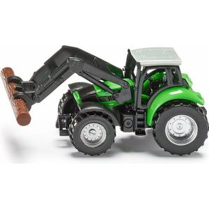 1380 SIKU Tractor met Boomgrijper Groen/Zwart