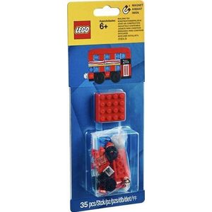 853914 LEGO Dubbeldekker Bouwbare Magneet