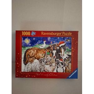 012696 Ravensburger Puzzel Herd it's nearly Christmas 1000 stukjes