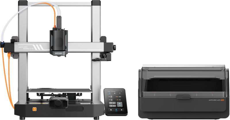 Anycubic - Kobra 3 V2 Combo - 3D-printer - Multikleurendruk - Hoge Snelheid