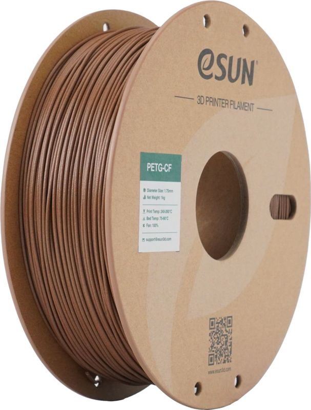 eSUN - ePETG-CF - 3D Print Filament - Bruin - 1,75 mm - 1 Kg