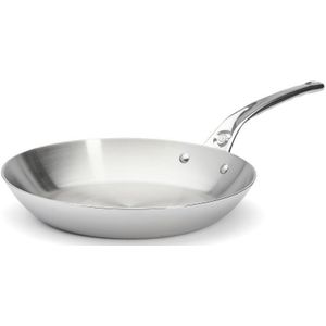 De Buyer 1830 Affinity Serie pan Ø 24 cm - Roestvrij staal - Zilver - Duurzaam en stijlvol