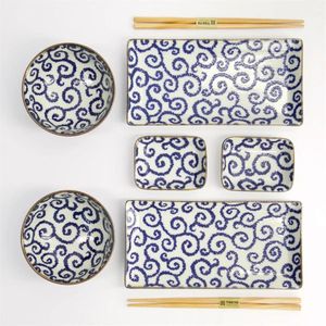 Tokyo Design Studio - Tokyo Design Studio – Ten Karakusa – Sushi Set – 8-delig