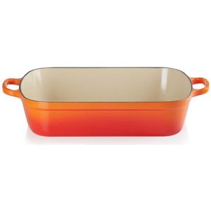 Le Creuset Gietijzeren Braadslede 40 x 30 cm Oranjerood
