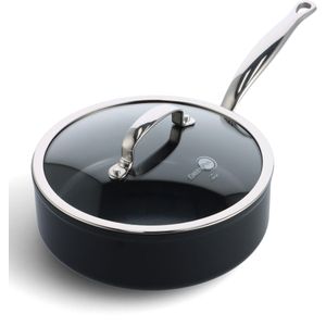 Greenpan Barcelona Hapjespan - Ø24cm - Met glazen deksel - Keramisch - PFAS vrij