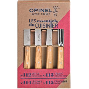 Opinel Messenset 4-delig 'Les Essentials Olive'