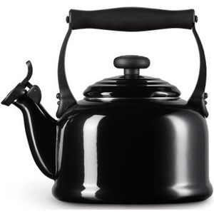 Le Creuset Fluitketel 2,1L Tradition 'Ebbenzwart'