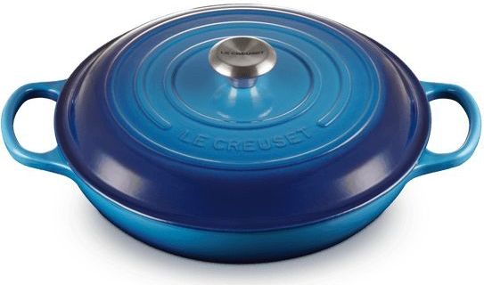 Le Creuset Braadpan Campagnard Signature Azure - ø 30 cm / 3.5 Liter