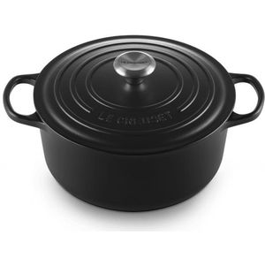 Le Creuset Braadpan Signature 'Mat Zwart' ø26cm / 5.3L