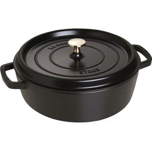 STAUB Braadpan Laag Zwart 'La Cocotte' Ø26cm / 4L