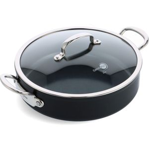 Greenpan Barcelona Pro Hapjespan met Glasdeksel, Ø30cm