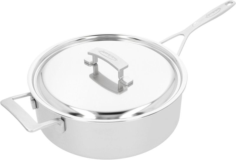 Demeyere - Industry 5 Lage sauteuse met deksel 28 cm - RVS - Dichte rand