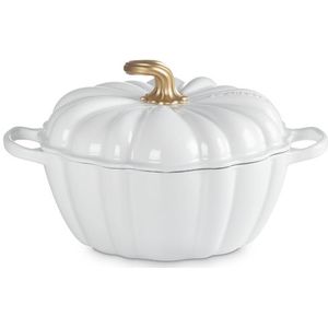 Le Creuset Gietijzeren Braadpan 'Pompoen Wit' ø24cm / 3.7L