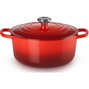 Le Creuset Braadpan Signature 'Kersenrood' ø26cm / 5,3L