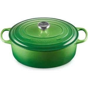 Le Creuset Braadpan Ovaal Signature 'Bamboo Green' ø35cm / 8.9L