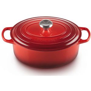 Le Creuset Braadpan Ovaal Signature 'Kersenrood' ø29cm / 4.7L