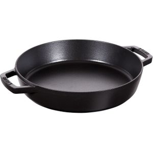 Staub Paellapan Zwart 26 cm - Duurzaam en veelzijdig koken met deze gietijzeren pan