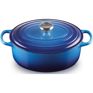 Le Creuset Braadpan Ovaal Signature 'Azure' Ø29cm