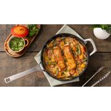 Le Creuset - Essential Non-Stick Ceramic Wokpan - 30 cm - Gesmeed Aluminium - PFAS-vrij