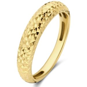 Isabel Bernard Rivoli Laura 14 karaat gouden ring met diamond cut voor dames