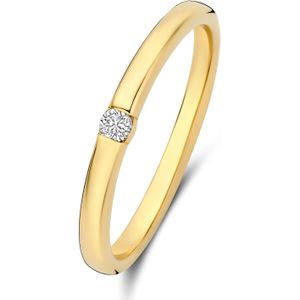 Isabel Bernard De la Paix Mia 14 karaats gouden ring met diamant 0.05 karaat voor dames