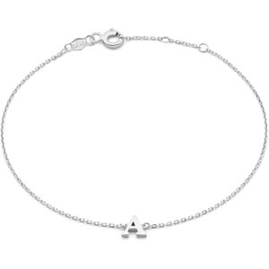 Isabel Bernard Saint Germain Rachel 14 karaat witgouden initial armband met letter voor dames
