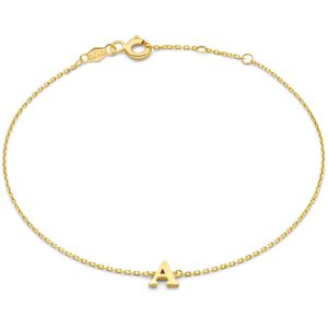 Isabel Bernard Le Marais Rachel 14 karaat gouden initial armband met letter voor dames