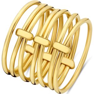 Isabel Bernard Cour d'Honneur Adora 14 karaat gouden 7-delige multi ring voor dames