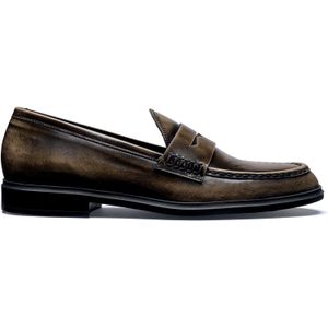 Isabel Bernard Vendôme Blandine mokka loafers van spazzolato leer voor dames